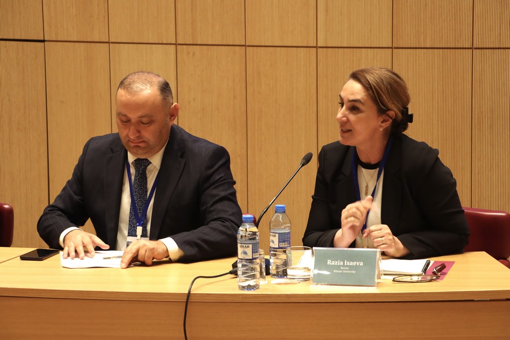 Khazar University Rector Dr. Razia Isaeva Speaks at Symposium Held at ADA University