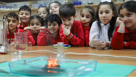 Students of Sumgait "Dunya" School at Khazar University